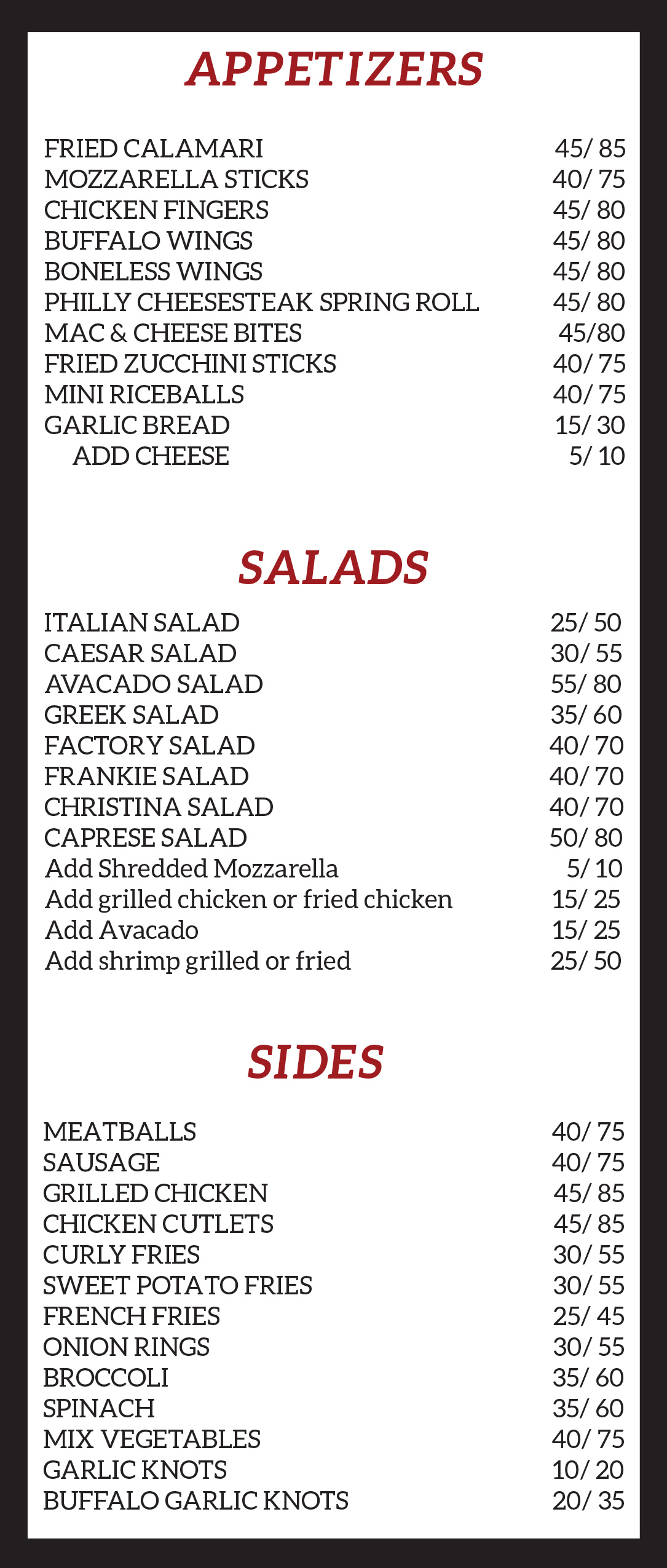 Catering