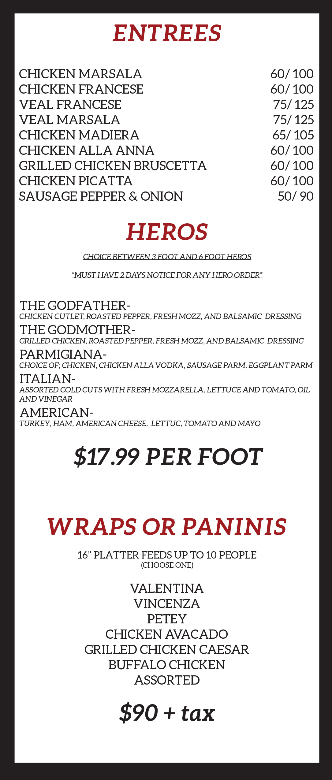 Catering