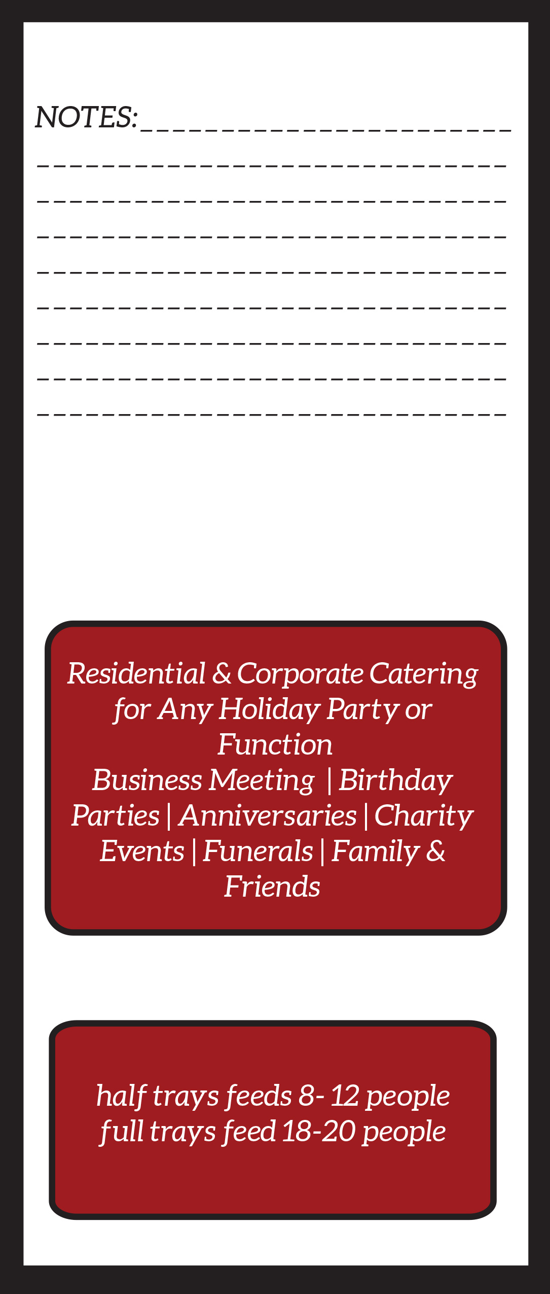 Catering