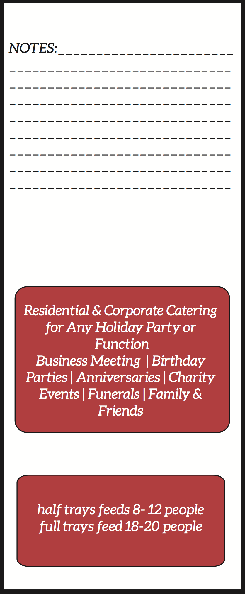 Catering